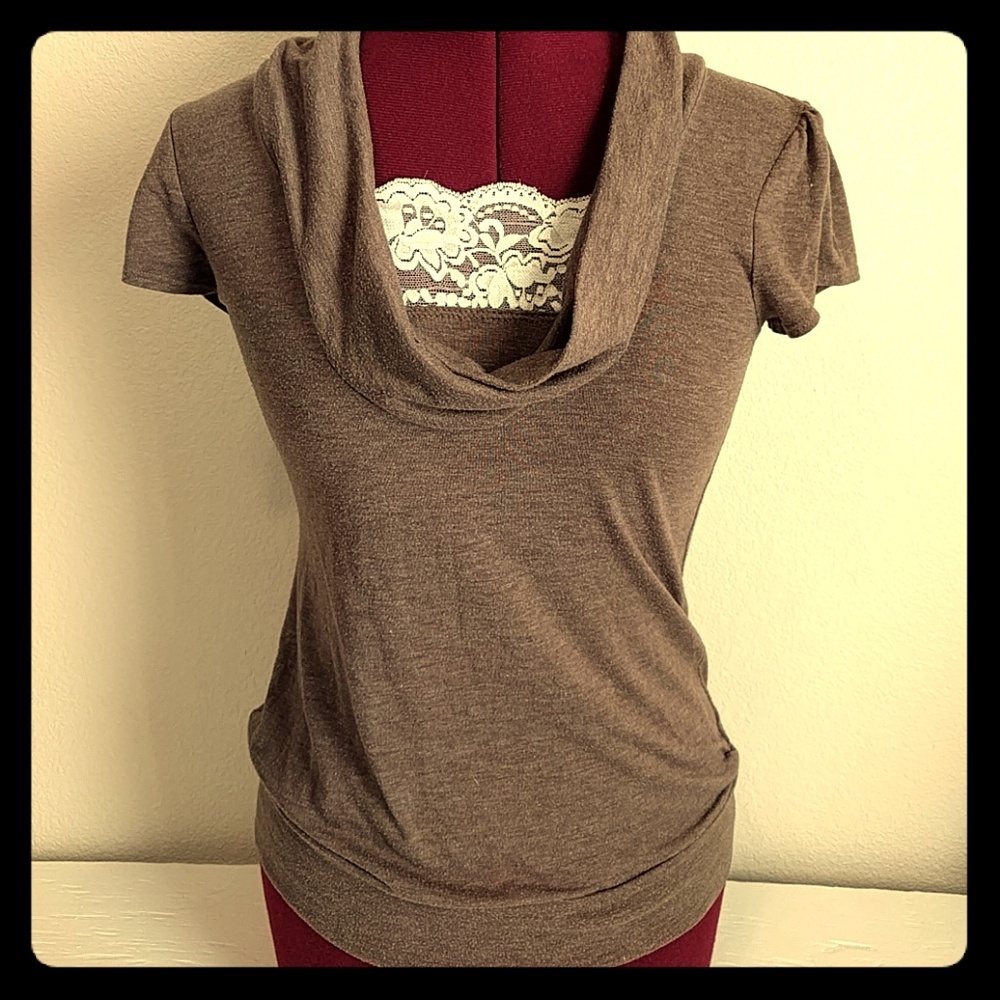 Cowl neck top
